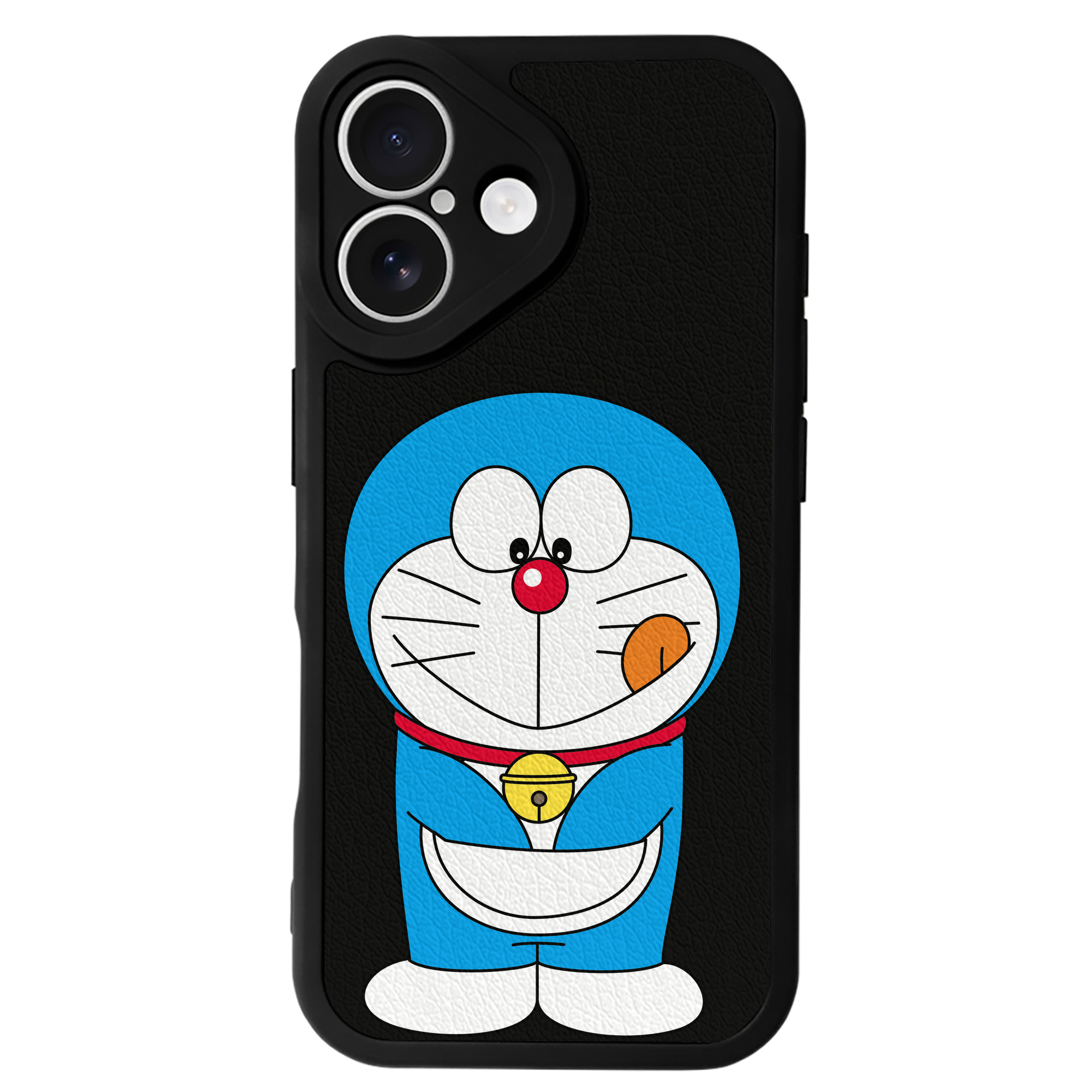 （画像用） ドラえもん Doraemon 【iPhone 16シリーズ対応】シリコンスマホケース（レザー調） 材質：シリコン